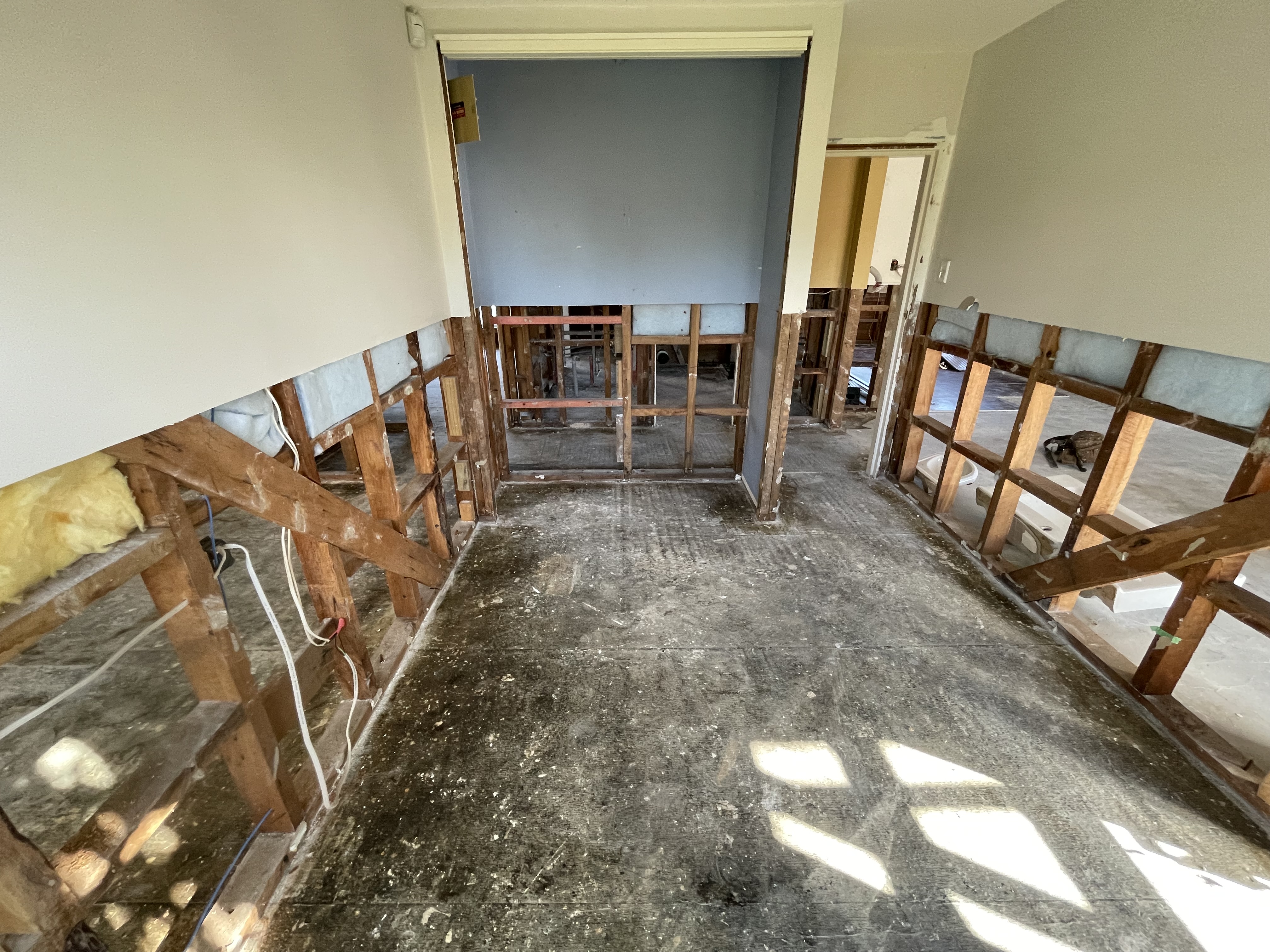 Work in progress to renovate flooded home in Mt Roskill, Auckland